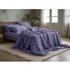 Lenjerie de pat MUSSARI muselin, mov deschis.