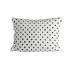 Dekorační povlak COLAM GREY 50x70 cm šedý s bílými puntíky