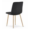 Stylová jídelní židle LIBRA černá sametová pro moderní interiéry