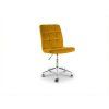 OFERTA Scaun de birou galben Q-020 VELVET II. calitate  BLUVEL 68