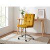 OFERTA Scaun de birou galben Q-020 VELVET II. calitate  BLUVEL 68