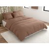Prémiové bavlněné povlečení LUX hnědé s praktickým zapínáním
