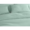 Hotelové mentolové povlečení LUX z bavlny s kapsou pro snadné převlékání
