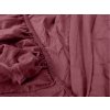 Pružné vínové jersey prostěradlo s lycrou 180 × 200 cm – měkké a kvalitní