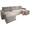 Luxusní béžová sedací souprava do U COSARO 295x140 cm pro moderní interiér