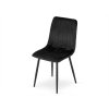 Sametová židle LAVA ONYX v černé barvě pro moderní interiér