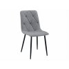 Scaun gri LIBRA PLATINUM GREY cu picioare negre