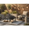 Designové kovové ohniště FIREBOWL ∅ 90 cm černé pro zahradu