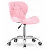 OFERTA Scaun de birou roz AVOLA din piele ecologica Clasa II