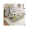 Lenjerie de pat din bumbac Renforce CREP GEOMETRIES crem