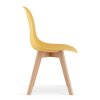 OFERTA Scaun muștar KITO cu picioare din fag Calitatea II