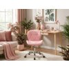 OFERTA Scaun de birou roz AVOLA din piele ecologica II. calitate