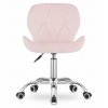 OFERTA Scaun de birou roz AVOLA VELVET calitatea II