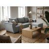 Coltar extensibil reversibil LIVARO 251x140 cm, gri deschis