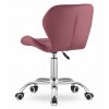 OFERTA Scaun de birou roz inchis AVOLA VELVET CALITATE II