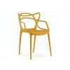 Scaun din plastic KATO, de culoare mustar