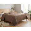 Kvalitní Přehoz na postel CALDERA, tmavě béžový v nadčasovém stylu