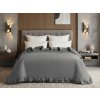 Elegantní Přehoz na postel MONTEGO, šedý pro moderní ložnici