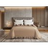 Elegantní Přehoz na postel MONTEGO, tmavě béžový pro moderní ložnici