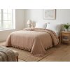 Stylový Přehoz na postel MONTEGO, tmavě béžový v přírodním tónu