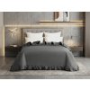 Elegantní Přehoz na postel MONTEGO, tmavě šedý pro moderní ložnici