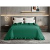 Elegantní Přehoz na postel MONTEGO, zelený pro moderní ložnici