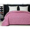 Kvalitní Sametový přehoz na postel ASTRALIA, růžový v nadčasovém stylu