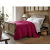 Luxusní Sametový přehoz na postel ASTRALIA, tmavě růžový s jemným leskem