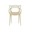 Set de 4 scaune din plastic KATO, bej