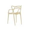 Set de 4 scaune din plastic KATO, bej