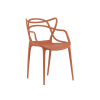 Set 4 bucati scaune din plastic KATO, teracota