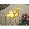 Set 4 buc scaune din plastic KATO, galbena