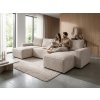 OFERTA Set canapea in forma de U, SMART COSARO, bej deschis, 295x140 cm, calitatea a II-a