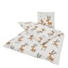 Stylové Bavlněné povlečení TIMBA DEER bílé do útulné ložnice