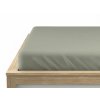 Napínací Jersey prostěradlo EXCLUSIVE šedozelené 90 x 200 cm