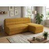 Coltar extensibil de colt TAVERO SLIM, mustar, reversibil, 201x140 cm  Poso 001