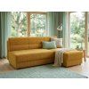 Coltar extensibil de colt TAVERO SLIM, mustar, reversibil, 201x140 cm  Poso 001