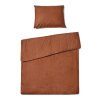 Stylové Bavlněné povlečení CALMORA hnědé v přírodním tónu