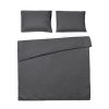 Lenjerie de pat CALMORA gri inchis din bumbac