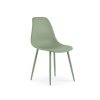 Moderní jídelní židle OSAKA plastová světle zelená v minimalistické jídelně