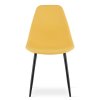 Designová hořčicová židle OSAKA s tenkými černými nohami