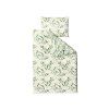 Polybavlněné povlečení FLORIBIRD se zeleným vzorem větví a ptáčků