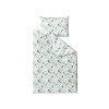 Povlečení LEAFBIRD bílo-zelené s přírodním vzorem a ptáčky
