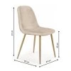 Scaun de sufragerie crem LEGA