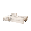 Coltar extensibil de colt VENORIA SLIM, crem, reversibil, 200x143 cm + 2 perne GRATUIT