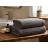 Prosop NORIELLE 70x140 cm gri inchis, 100% bumbac