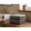 Prosop NORIELLE 50x90 cm gri inchis, 100% bumbac