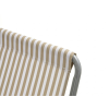 94114 prakticke skladaci lehatko sand stripes hnede s kovovou konstrukci
