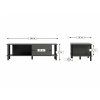 Minimalistický TV stolek PARIS 150 cm dub sonoma na nožičkách