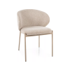 Jídelní židle KIOTO kašmír světle béžová moderní design